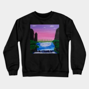 Relaxing waterfall landscape - beautiful Crewneck Sweatshirt